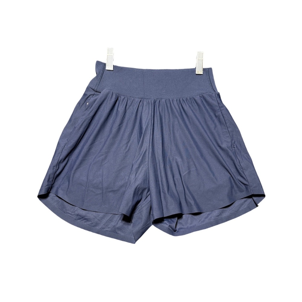 Uniqlo AIRism Ultra Stretch Active Shorts Women XXS Navy Blue Pockets Athletic